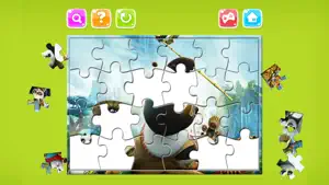 动画片 难题 -  拼图盒的功夫熊猫 - 儿童幼儿及幼教学习游戏